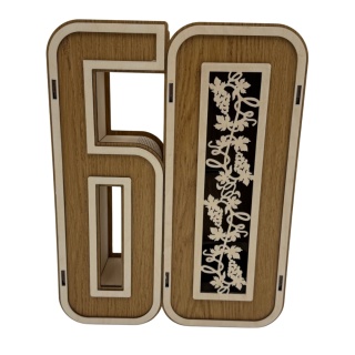 Prezentowe opakowanie na alkohol 60 – drewniana skrzynka z grawerem